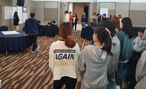 Design Thinking을 활용한 창업캠프에 참가한 서경대 학생들. 사진=서경대 제공