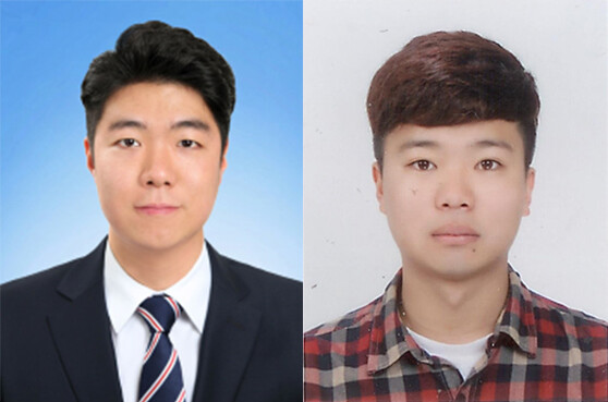 (왼쪽부터)동아대 화학공학과 옥창민 석사, 김서균 박사과정생