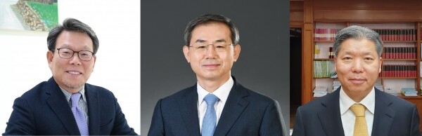 (왼쪽부터) 지성하 前 삼성물산 대표이사 사장,  조재연 법원행정처 처장 · 대법원 대법관, 이영진 헌법재판소 헌법재판관 (사진: 성균관대 제공)