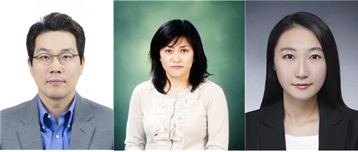 (왼쪽) 배재성 교수, 진희경 교수, 이주연 박사후연구원