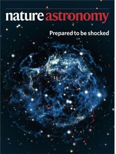표지논문으로 게재된 'Nature Astronomy' 6월호 표지