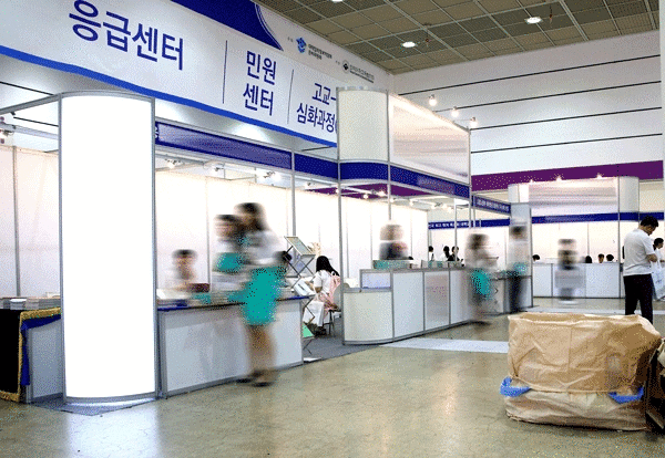 텅 빈 지방대학 대입박람회 모습. (사진=대학저널)