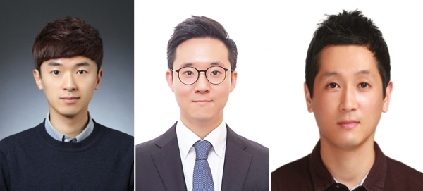 황석원 교수(오른쪽부터), 장태민(석박사통합과정), 이중훈 (박사과정) 씨. 사진=고려대