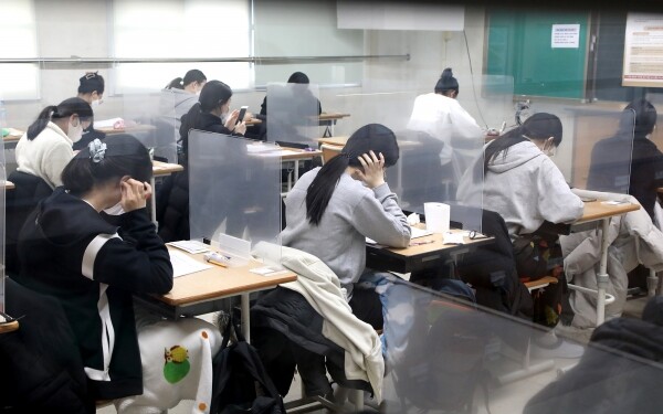 대전 괴정고 수능 시험장. (사진=대전교육청 제공)