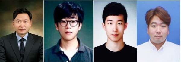 왼쪽부터 숭실대 이호진 교수, 최근영 연구원, 이륜규 연구원, 한양대 박한울 연구원. 사진=숭실대 제공
