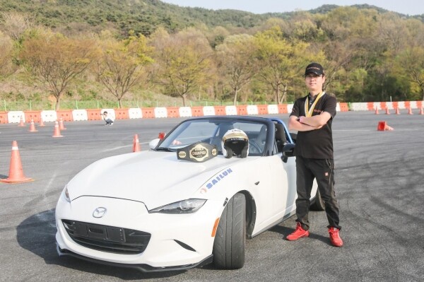 챔피언스리그 클래스 우승자 박민규 선수. 사진=아주자동차대학 제공