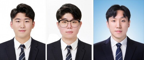 전도성 혼합 하이드로젤 구동기(Actuator) 개발 연구’ 논문을 국제 학술지인 `polymers` 에 발표한 영남이공대 졸업생들. (왼쪽부터) 엄재영, 이승현, 조석근 씨. 사진=영남이공대 제공