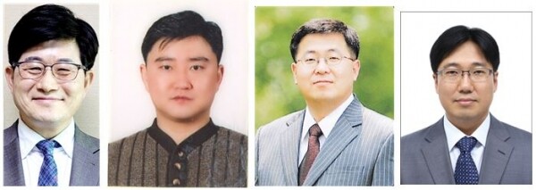 (왼쪽부터)임영석 교수, 임정대 교수, 김근철 교수, 이구연 교수. 사진=강원대 제공