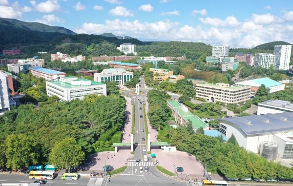 하늘에서 바라 본 울산대. 사진=울산대 제공