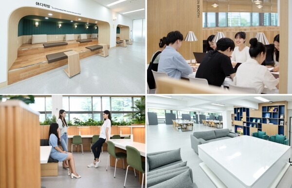 영남대학교 이종우과학도서관 실내 전경