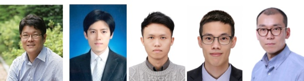 (왼쪽부터) 연세대 안종현 교수, 황보수민 연구원, 후 루힝 박사과정 학생, 후앙 안투안 박사과정 학생, 최재용 연구원. 사진=연세대 제공