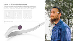 2022 iF디자인어워드 본상을 수상한 시각장애인용 길안내 전용 디바이스 ‘Blinten’. 사진=건양대 제공