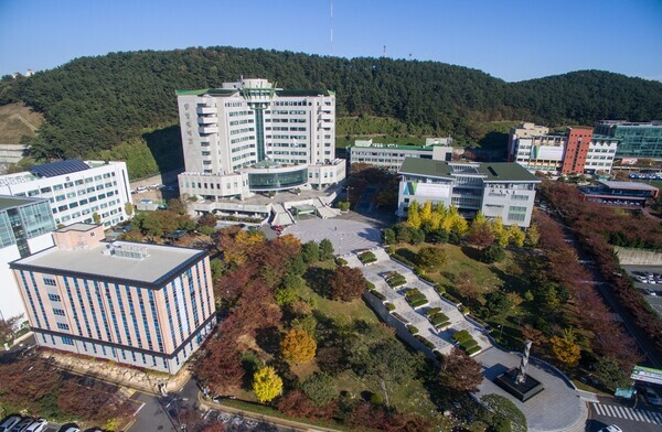 동명대학교 캠퍼스 전경.