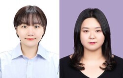 왼쪽부터 이가현 박사과정생, 이한솔 박사과정생.